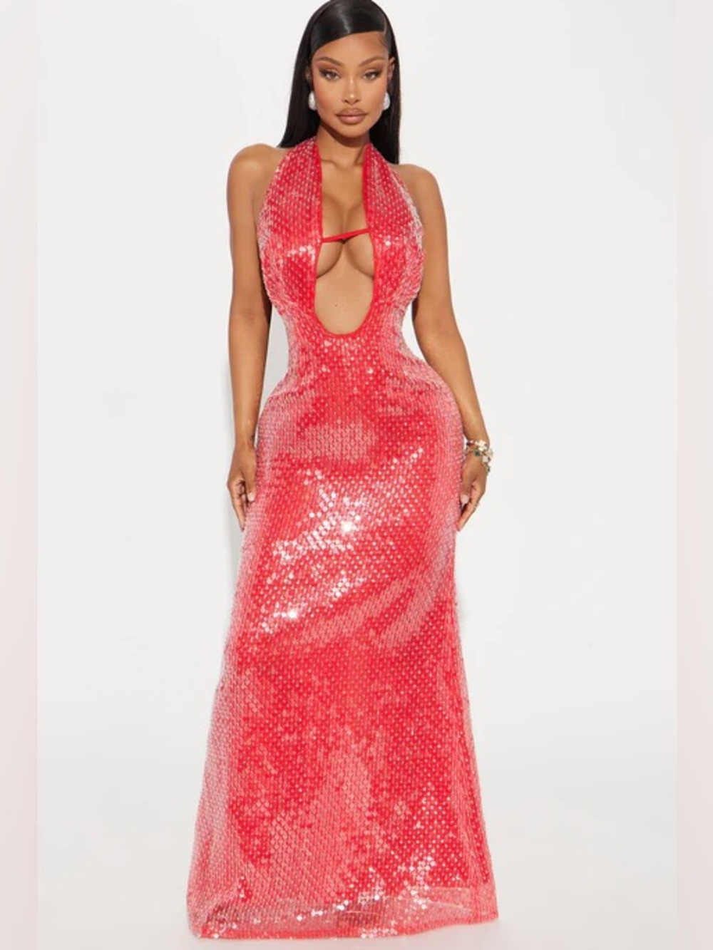 Sarah Sequin Halter Gown NEW 🏷️